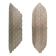 Pair of Smoked Murano Glass Wall Sconces with Textured Relief