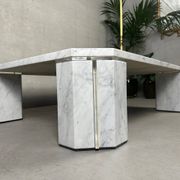 Vintage coffee table – Carrara marble