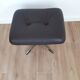 Leather pouf, Germany, 70s