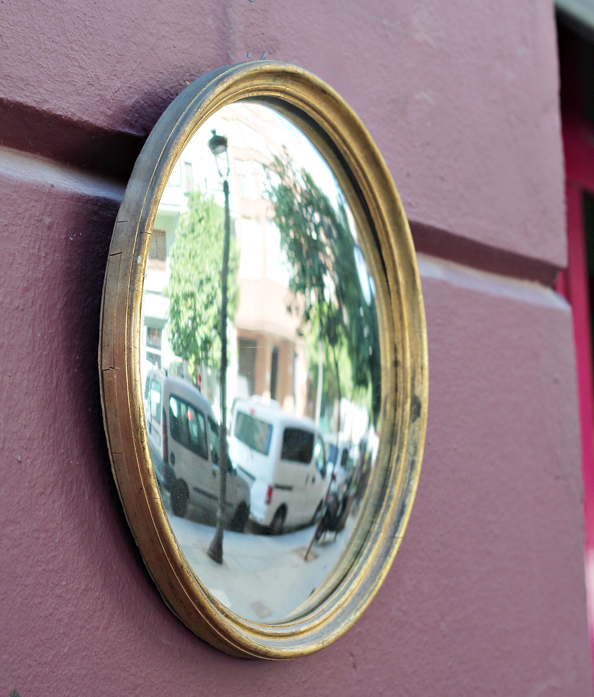 Vintage mirror "fisheye"