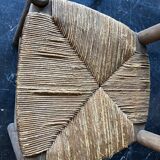 Lot of 6 straw chairs from the end of the 19th century