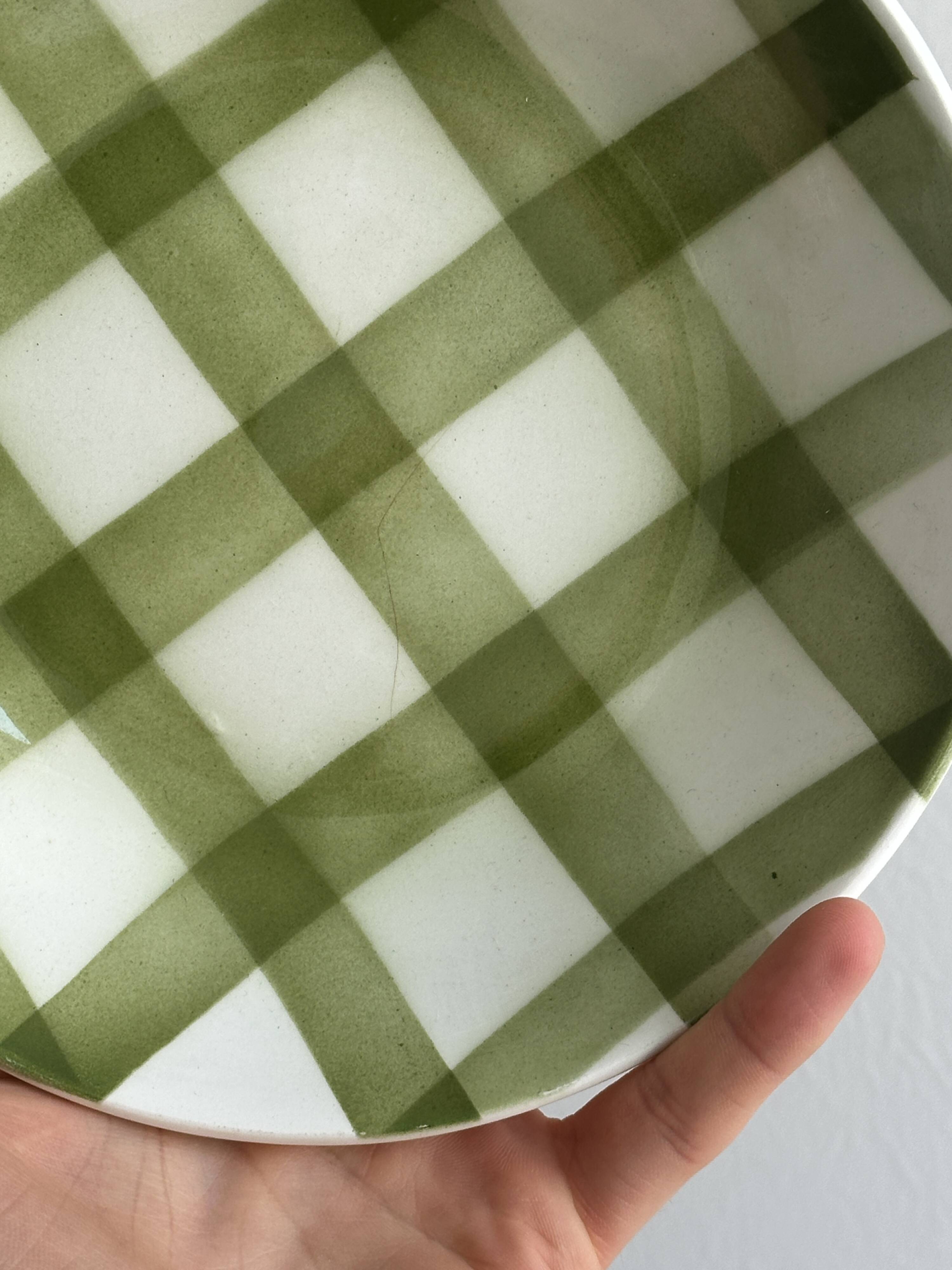 Two flat salad bowls from Moulin des Loups