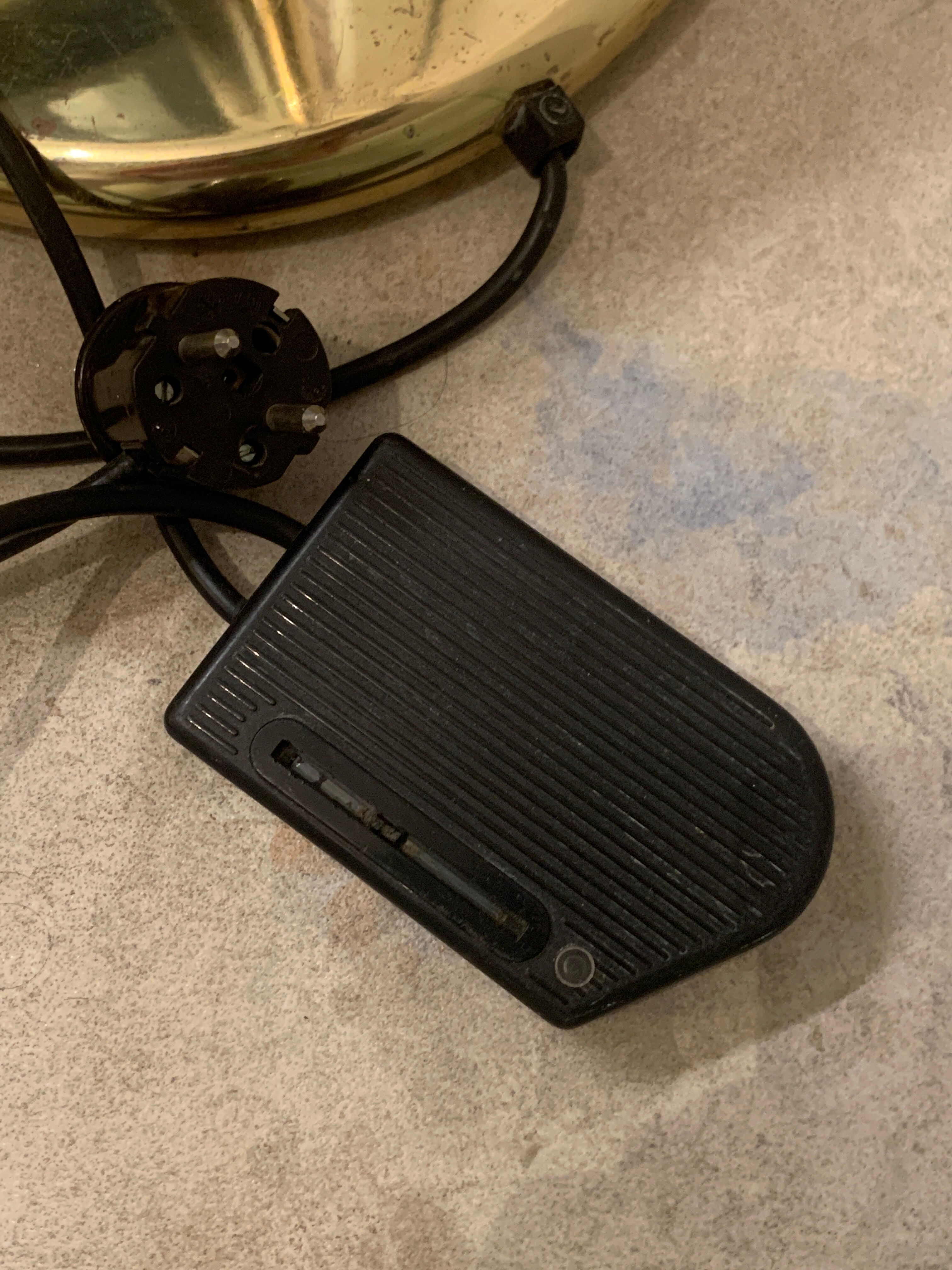 Italian brass floor lamp