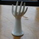White enamelled ceramic hand, 1970
