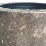 Set 2 cache pots brun