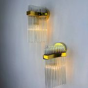 Paire de appliques murales Gaetano Sciolari pour Lightolier, Italie, vers 1970