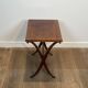 Pair of Mahogany Side Tables with X-shaped Legs. French Work. Circa.