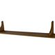 Vintage oak wall rack book shelf 1970s wood minimalist design