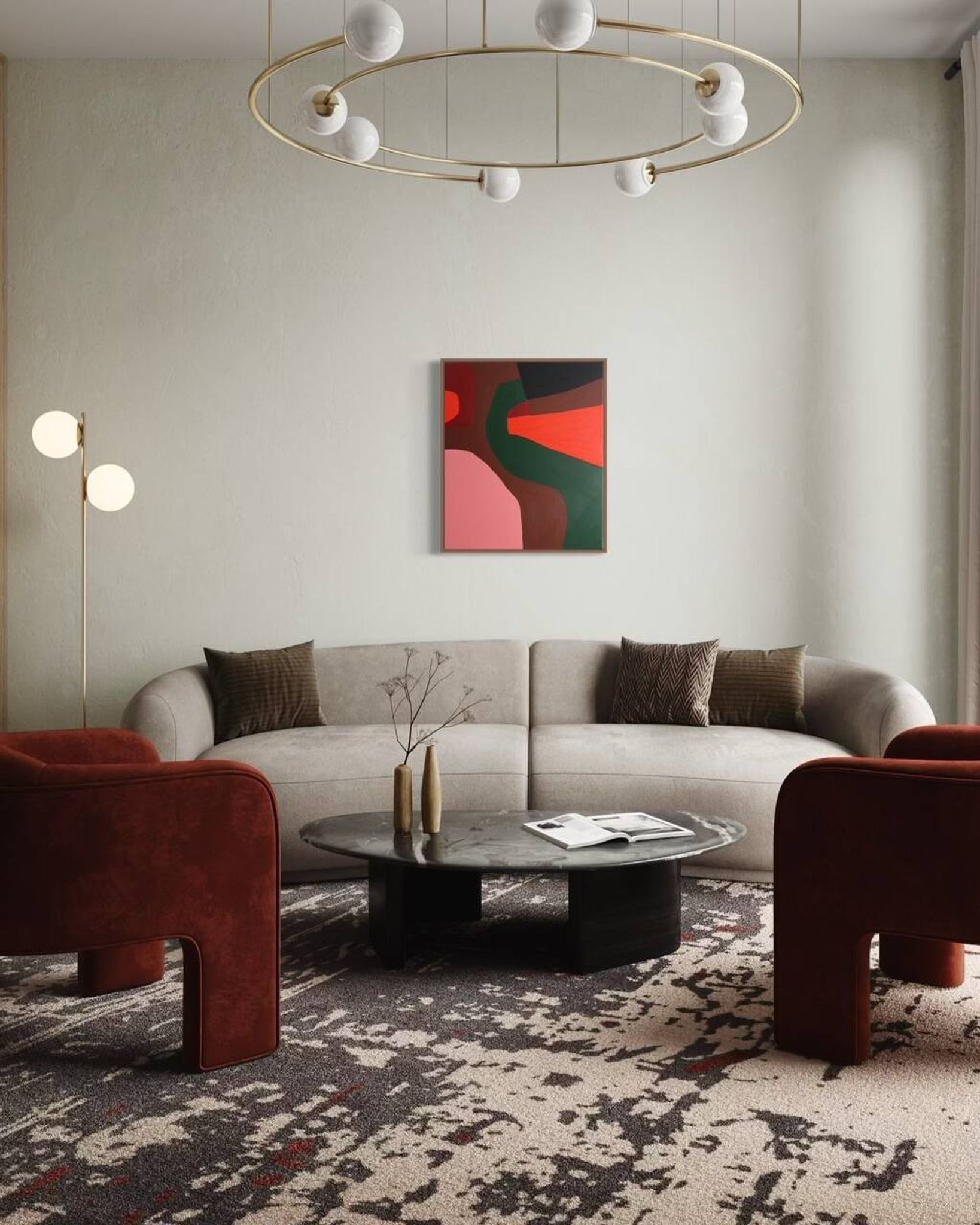 Peinture abstraite n.4 sur toile tendue