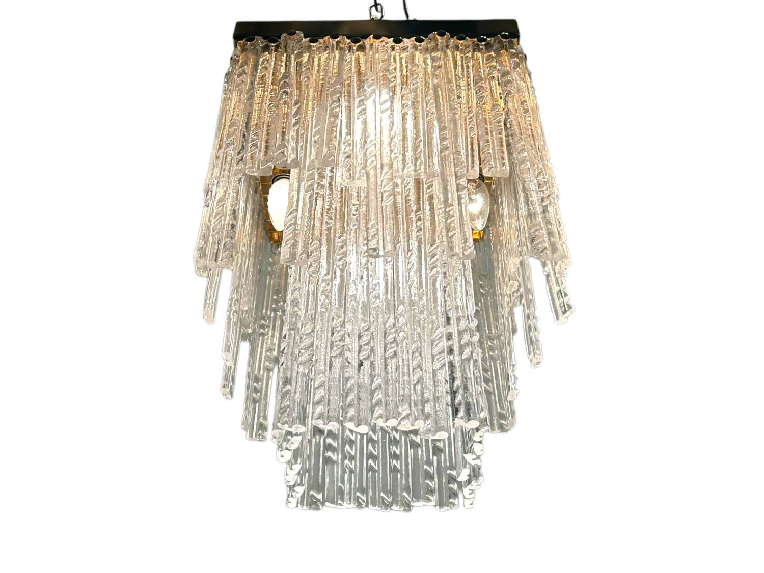 Murano Glass Rod Ceiling Light Flushmount