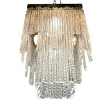 Murano Glass Rod Ceiling Light Flushmount