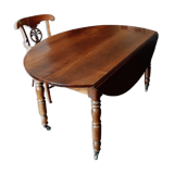19th century oval dining room table with extensions