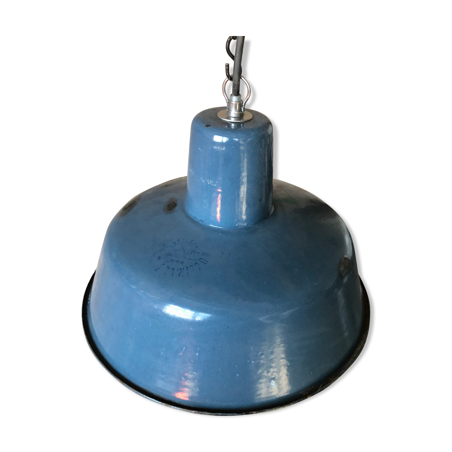 Vintage industrial factory ceiling lamp from Wikasy A23, 1960s