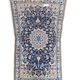 Nain carpet, floral patterns, blue and red, 116x206cm, Iran