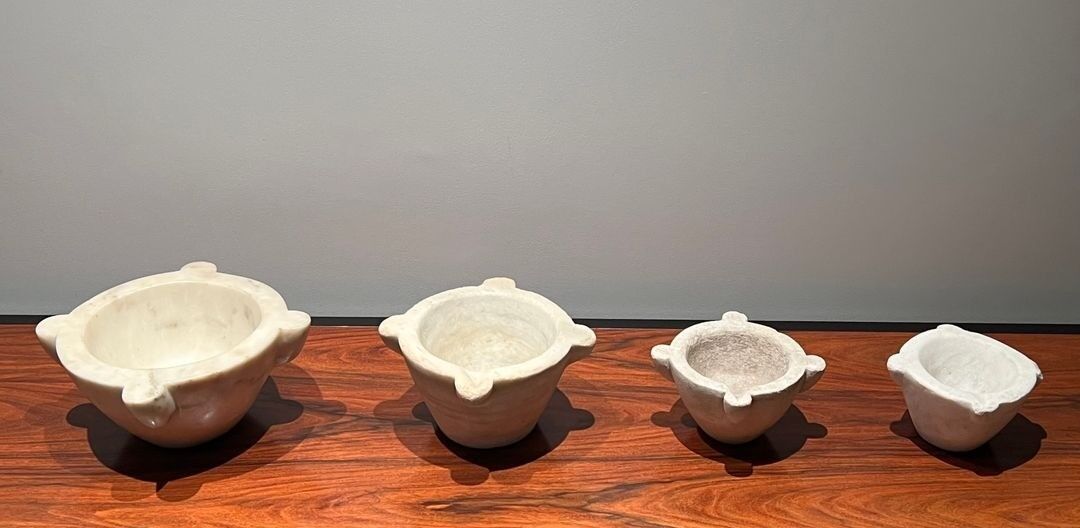 Set of Four Marble Mortars, 18th Century