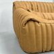 Sandra Sofa Set in Camel Leather by A.Hieronimus for Cinna/Ligne Roset,70s.