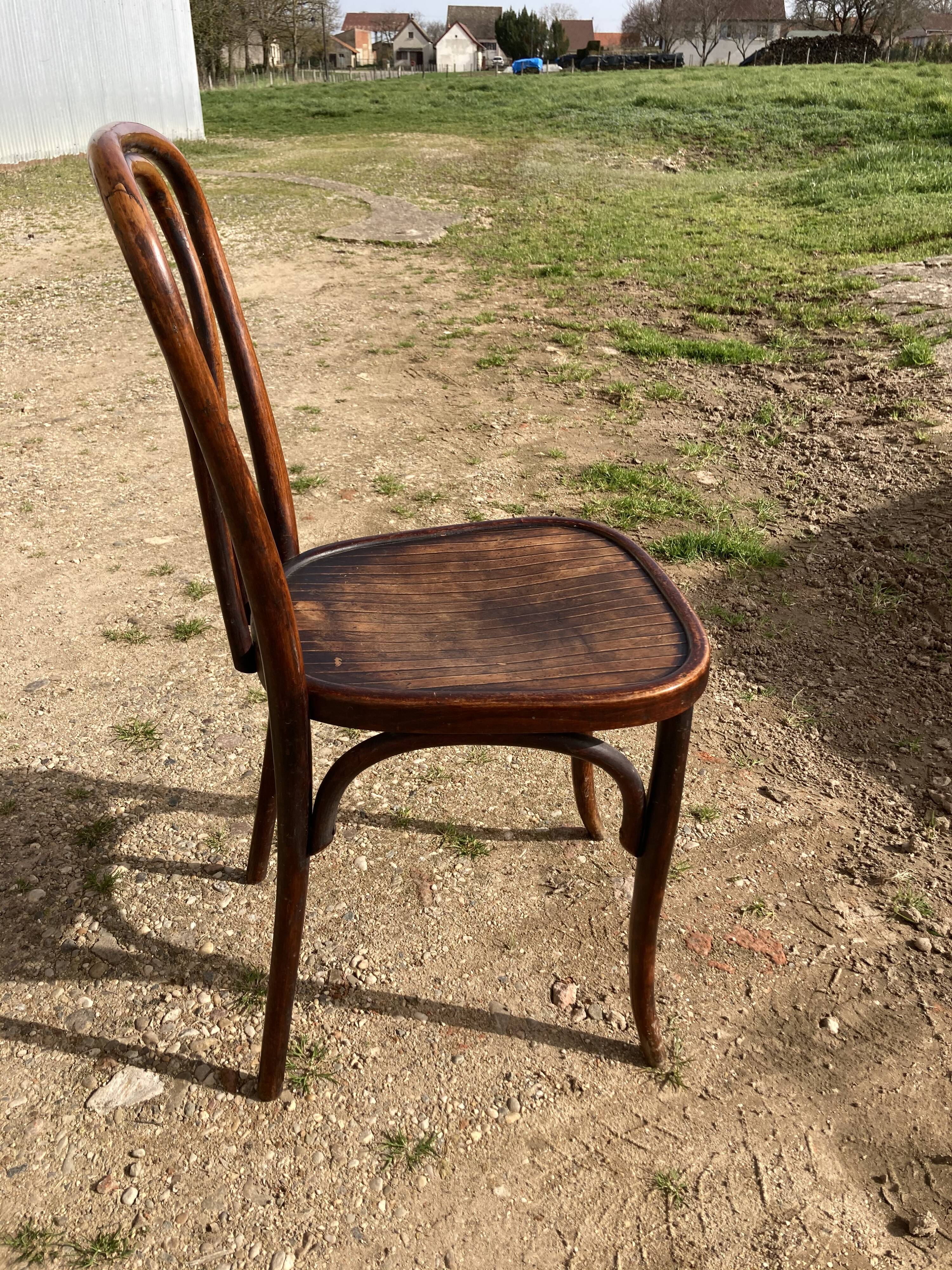 Set de 6 chaises bistrot japy frères
