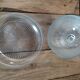 Cloche plateau fromages gâteaux en verre moulé  ancien vintage brocanteespritdantan
