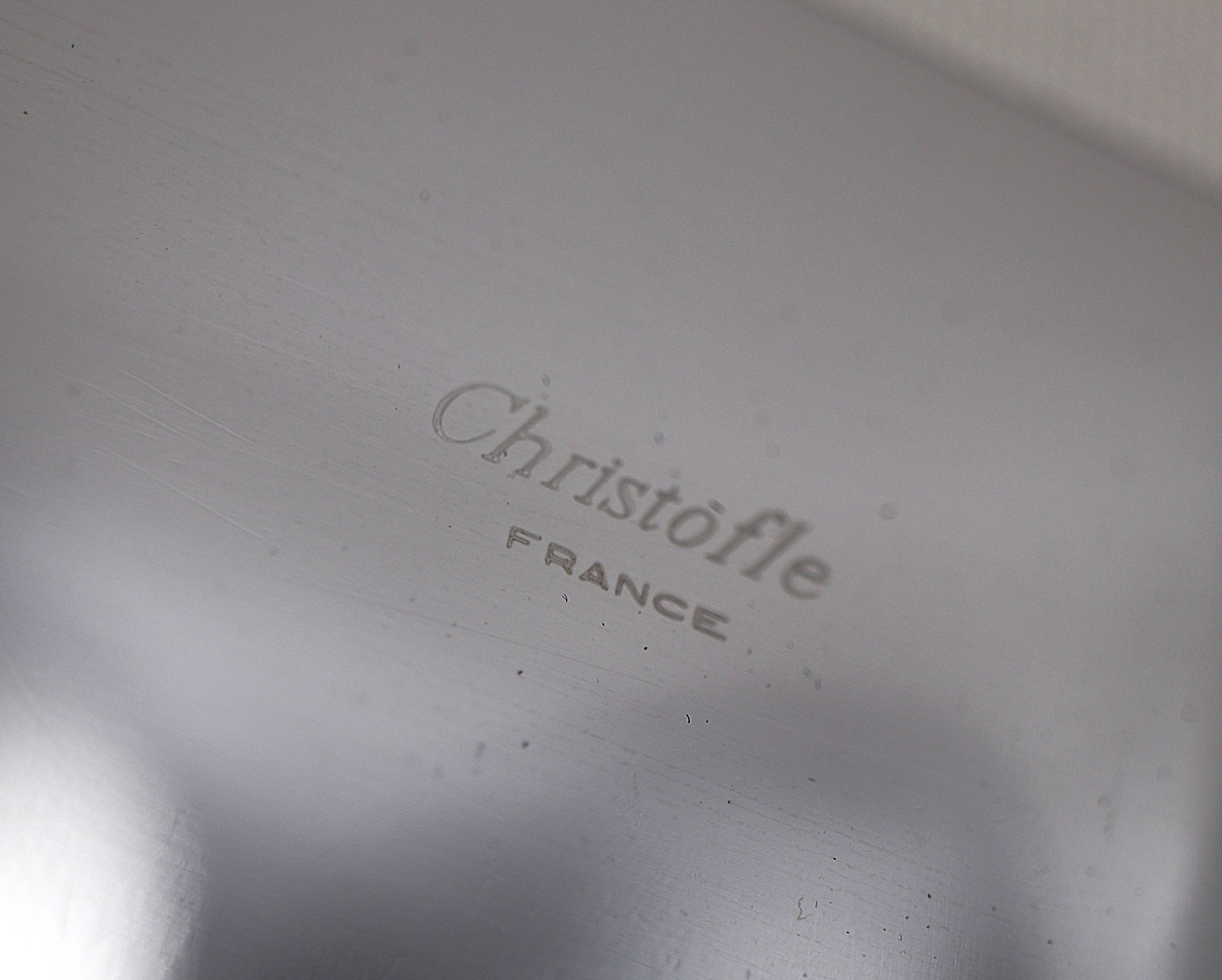 Christofle Chinon Filet, cutting pie server in silver-plated metal, in excellent condition.