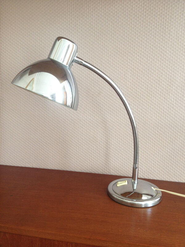 Chrome desk lamp, 60 years