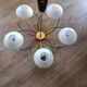 Lustre opaline et laiton