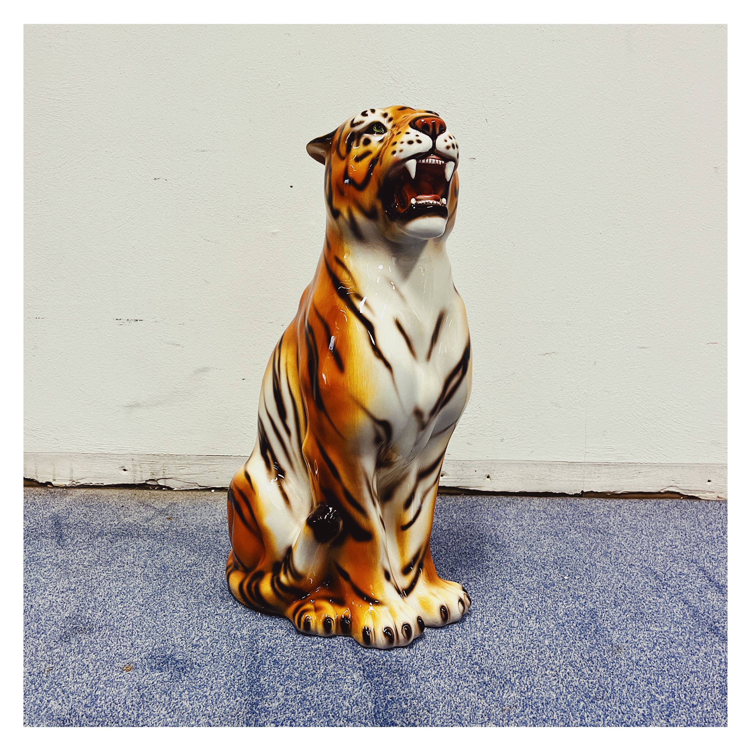 Tiger Statue Ceramic