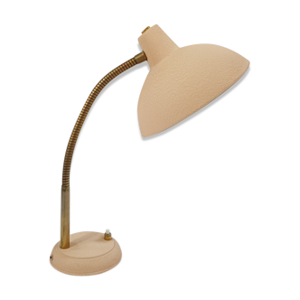 Beige and golden vintage desk lamp