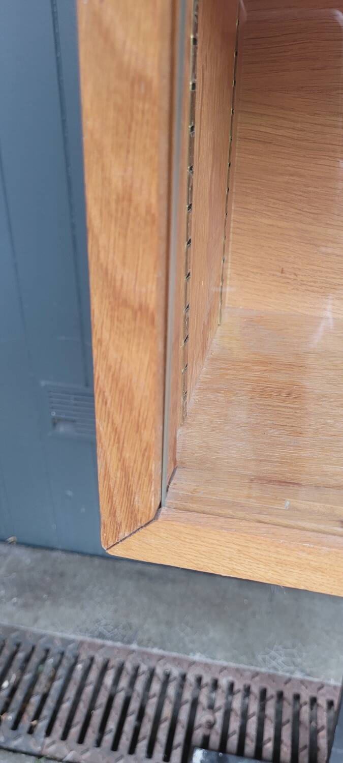 60's glass wall shelf