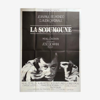 Affiche cinéma originale "La Scoumoune" Jean-Paul Belmondo 120x160cm 1972