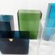 Set of 8 ISI vases in colored glass Lennart Andersson Gullaskruf, 1960