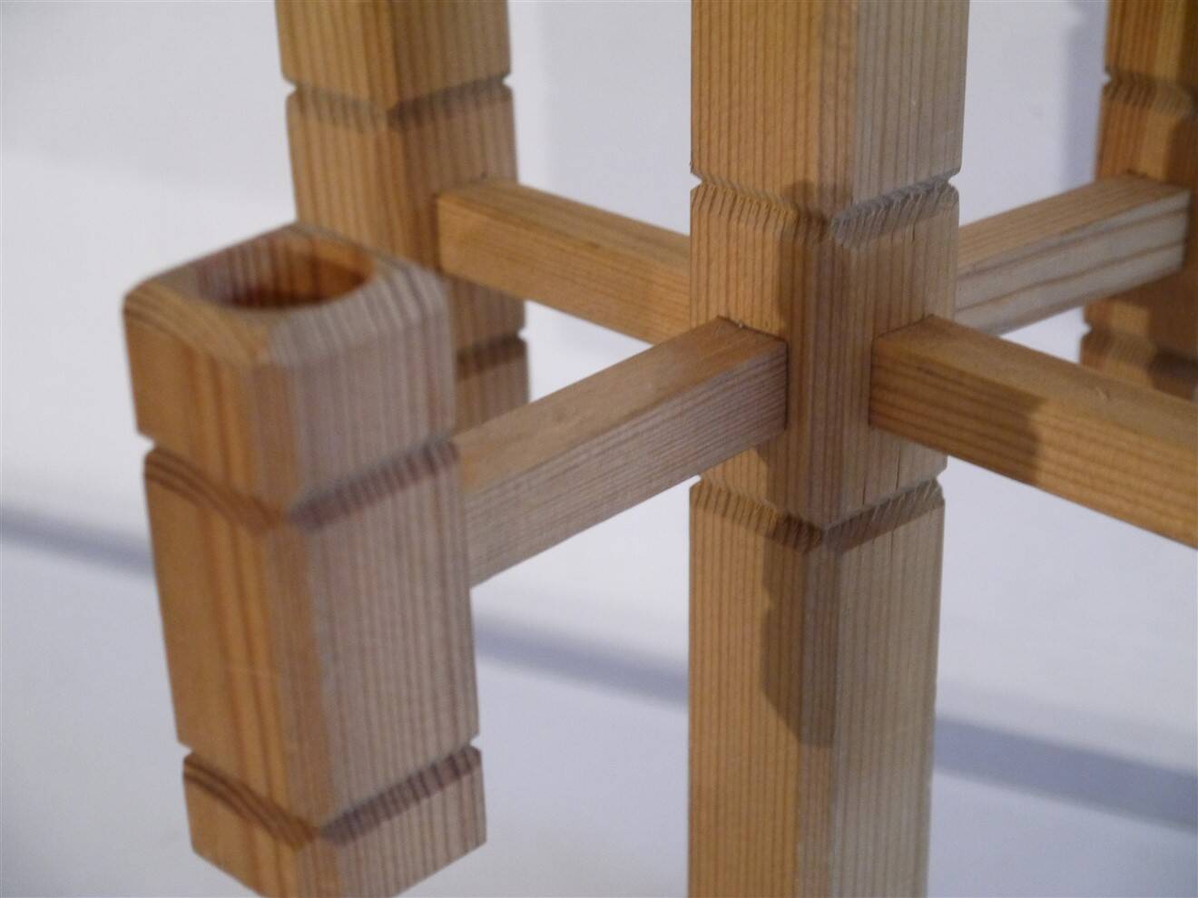 Swedish wooden candlestick, 1970