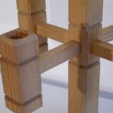 Swedish wooden candlestick, 1970