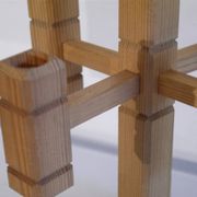 Bougeoir suedois en bois 1970
