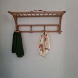 Raw wood locker room from the 1950s