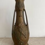 Art Nouveau pewter vase