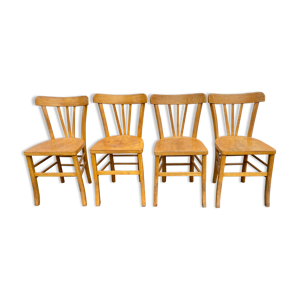 set de 4 chaises bistrot
