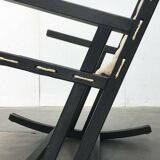 Mid-century German minimalist Safari rocking chair by Casala, 1960s.