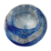 Large round blue crystal dish