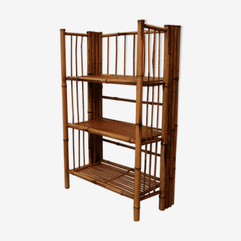 Foldable bamboo shelf
