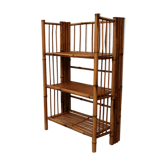 Foldable bamboo shelf