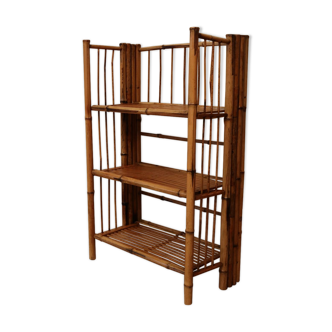 Foldable bamboo shelf