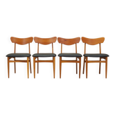 Set of four chairs, Danish design, 1970s, production: Denmark