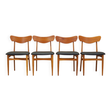 Set of four chairs, Danish design, 1970s, production: Denmark