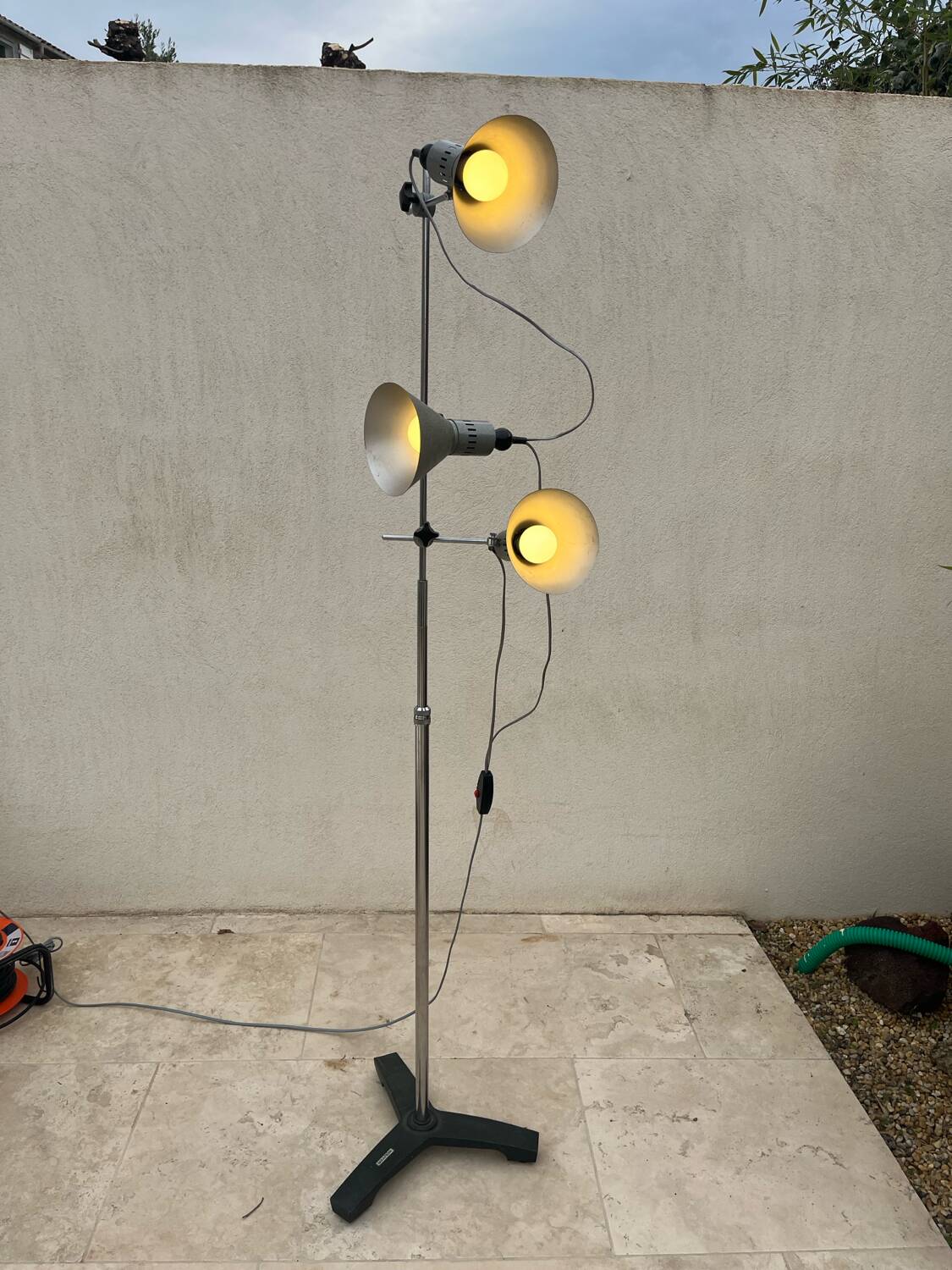 60s industrial floor lamp