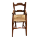 Chaise haute pour enfant en bois massif et paille, XIXème s.