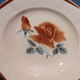 5 hollow plates Digoin Sarreguemines powder pink décor 9181