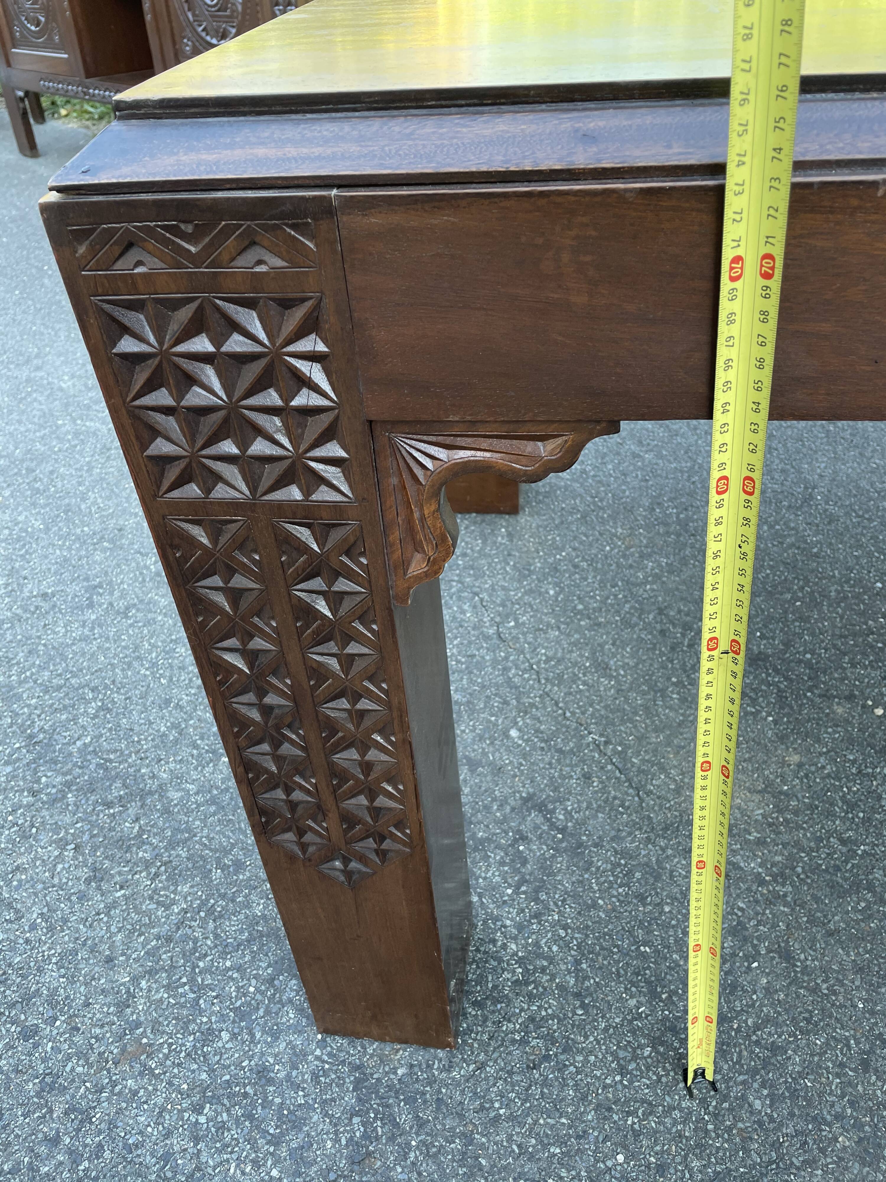 Desk living room table art deco brutalist furniture Morocco