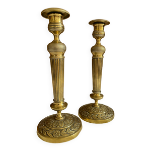 Bougeoirs dorés