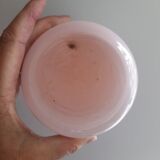 Bonbonnière en opaline rose poudre