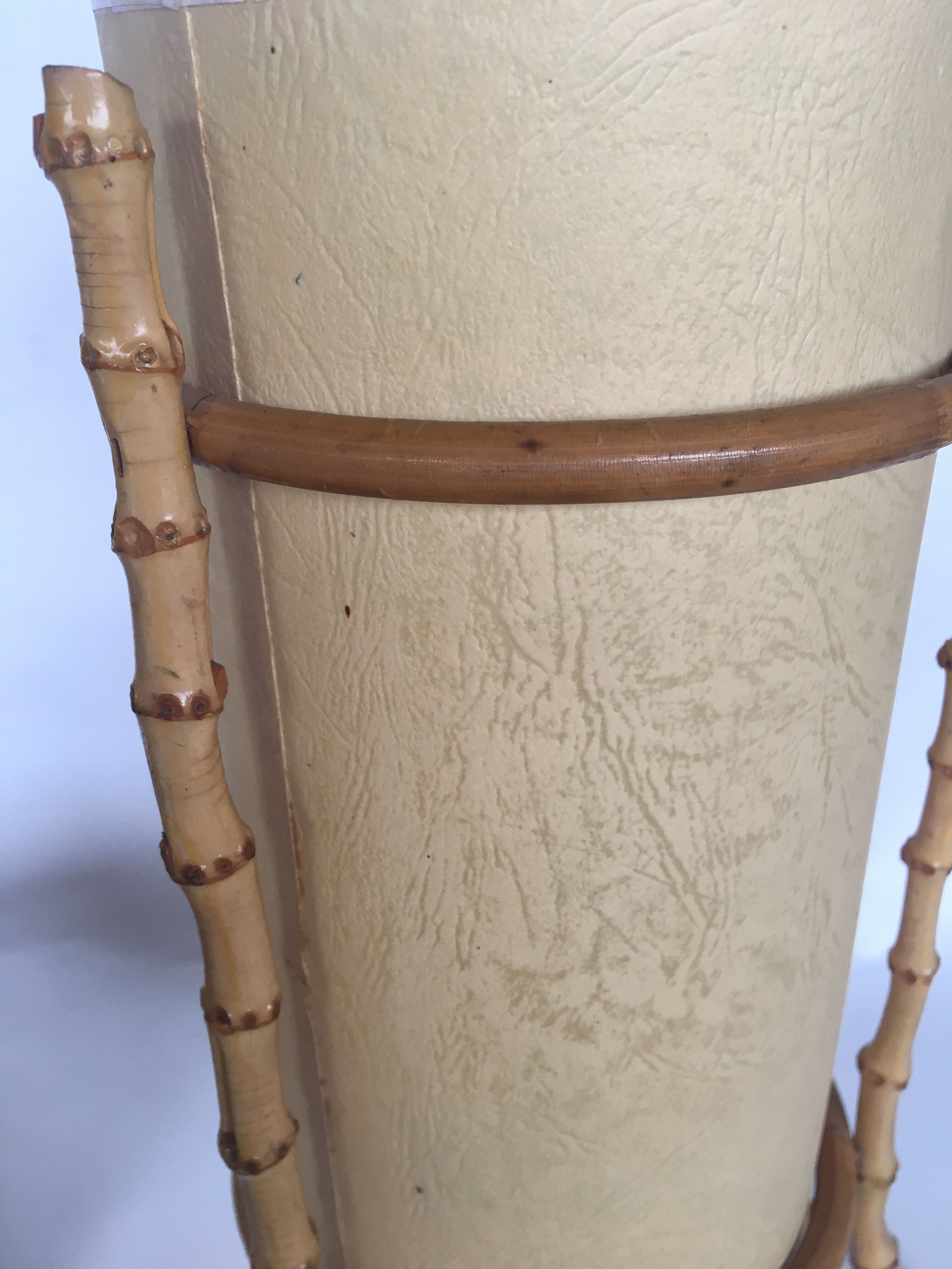 Bamboo lamp and paper